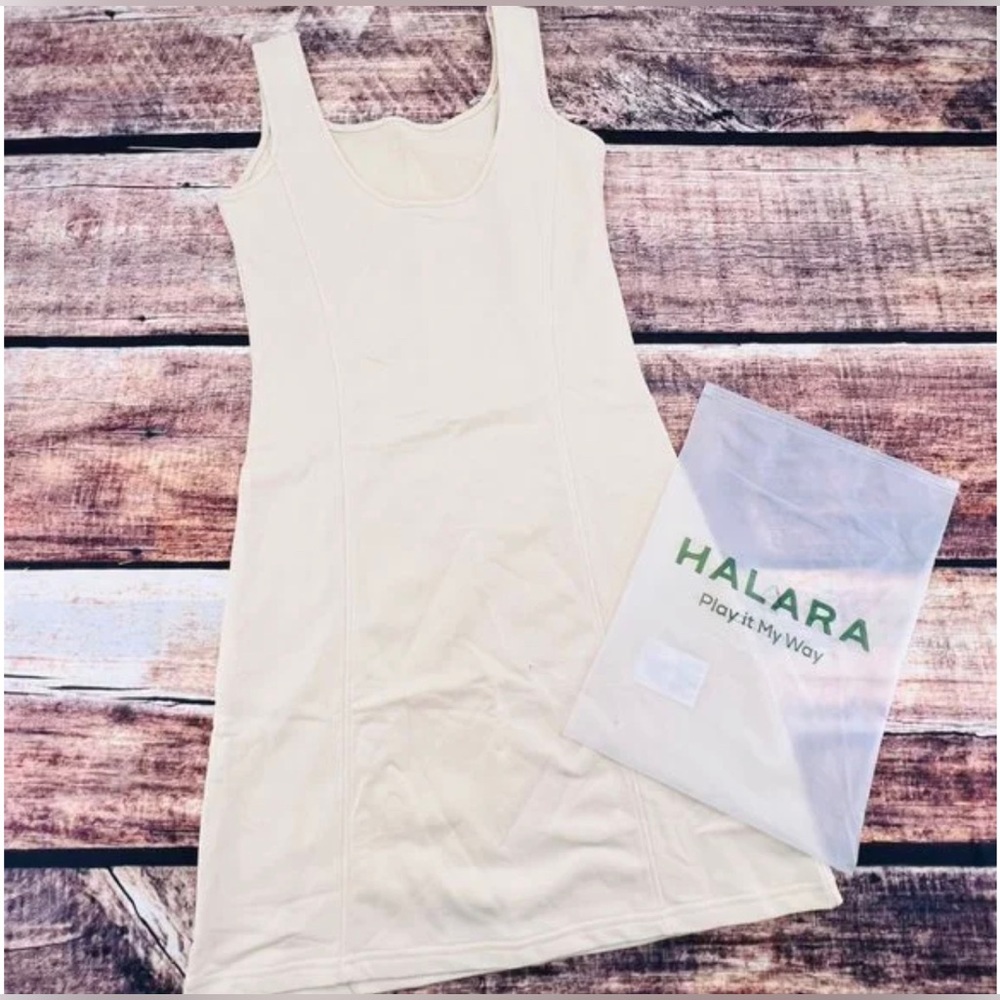 NWT Halara Size XL cream dress